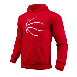 2025 nouvelle tendance hommes mode urbaine à capuche haute qualité 100% coton pull à manches longues pour sport décontracté basket-ball - Product Image 5