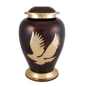 Urna de cremación de latón grabada con esmalte, cenizas funerarias recubiertas, las más vendidas, urna de calidad prémium - Product Image 5