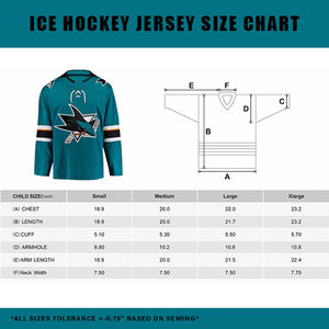 Jersey de Hockey sobre Hielo Personalizado OEM, Uniforme Deportivo Unisex para Adultos, Bordado Tackle Twill, Servicio de Logotipo y Nombre del Equipo 100% - Product Image 6