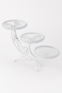 Support à gâteau doré à trois niveaux avec support de branche d'arbre artistique idéal pour la présentation de desserts lors d'occasions spéciales Décoration de fête de luxe - Product Image 5