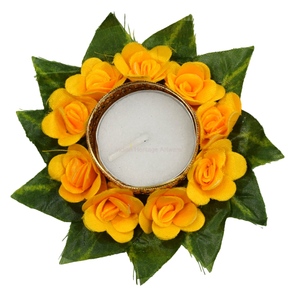 Handmade Traditional Metal Floral <b>Tea</b> <b>Light</b> Candle Holder IHA PA02 Elegant Home Decor for Weddings and Diwali Parties - Product Image 4