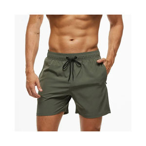 Short de bain de plage pour hommes à séchage rapide avec logo personnalisé OEM de haute qualité et taille élastique livraison DDP - Product Image 2