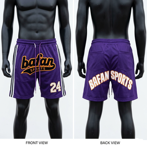 Premium 220 GSM Polyester Mesh Purple Basketball <b>Shorts</b> Side Stripe Panels Custom <b>Patch</b> Logo Basketball <b>men's</b> <b>shorts</b> - Product Image 1