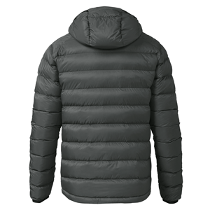 แจ็กเก็ตขนเป็ดผ้าฝ้ายสีล้วนสำหรับผู้ชาย, เสื้อกันลมระบายอากาศได้ดีมีโลโก้ด้านหน้าคอตั้งจัดส่งแบบลำลอง DDP - Product Image 2