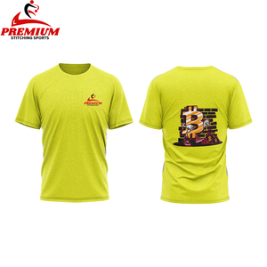 เสื้อยืดคอตตอน100% คอกลมสำหรับผู้ชายเสื้อโอเวอร์ไซส์โชว์ไหล่พิมพ์ลายโลโก้ออกแบบได้ตามต้องการ - Product Image 3