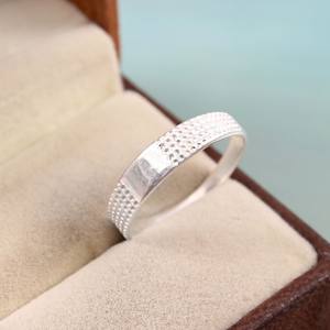 Bague de fiançailles classique en argent sterling 925 pour femme, bouclier d'amour, pour fête, sans nickel et sans plomb - Product Image 5