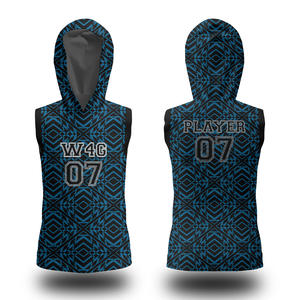 Ensembles d'uniformes de flag football personnalisés de haute qualité, respirants, grande taille, sans manches, vente en gros, maillots et shorts personnalisés, logo sur le devant - Product Image 4