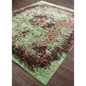 พรมขนสัตว์และไหมทอมือลายเมดัลเลียนสีเบจและสีน้ำตาลสไตล์คลาสสิกจากฟาร์อีสต์ สำหรับห้องโถงบ้านหรือห้องวัยรุ่น-รุ่น SKRT-814 - Product Image 2