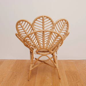 Venta al por mayor de ratán vintage mini silla con forma de flor muebles para niños decoración del hogar muebles al por mayor de Vietnam - Product Image 4