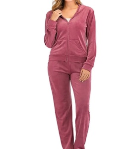 ชุดวอร์มกำมะหยี่แขนยาวสำหรับผู้หญิงไซส์ใหญ่พิเศษแฟชั่นอินเทรนด์ - Product Image 4