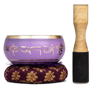 Bol chantant tibétain bol sonore de méditation fabriqué à la main en Inde pour le yoga, la guérison des chakras, la pleine conscience et le soulagement du stress par HHO - Product Image 6