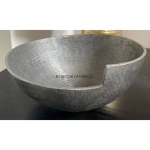 Texture fantaisie unique couleur argent finition qualité supérieure métal fait Antique Designer bol Table pièce maîtresse et fournitures de décoration - Product Image 1
