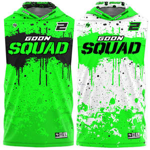 Personnalisé 100% Polyester Sublimé 7v7 Drapeau Football Uniforme Jersey Compression À Capuche Sans Manches 7v7 Jersey Pour Hommes - Product Image 6