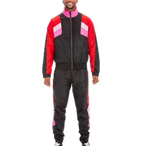 Men's Breathable Eco-Friendly Windbreaker Suit Customizable Design Sporty Style with Low MOQ Solid Pattern Wholesale Price - Product Image 1