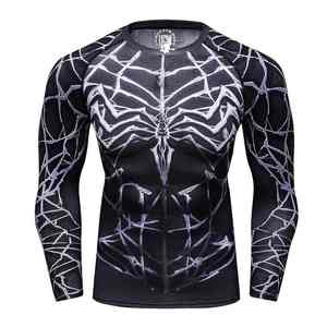 Wholesale <b>Men's</b> Athletic Compression Shirts-Breathable Quick Dry Polyester/Cotton Full Sleeve <b>Base</b> <b>Layer</b> for Gym Summer Use - Product Image 1