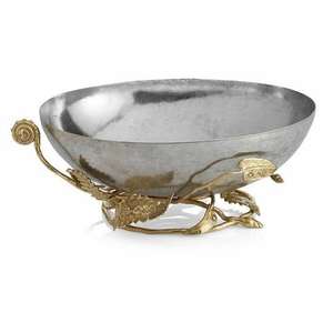 Bol à salade moderne et élégant en acier inoxydable, écologique, personnalisable, travail au marteau, bords incurvés, pour la maison, l'hôtel, la table - Product Image 4