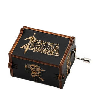 Mini Caja Musical de Madera con Manivela, Canción Giratoria de la Leyenda de Zelda, Logotipo Personalizado para Regalos Navideños - Product Image 3