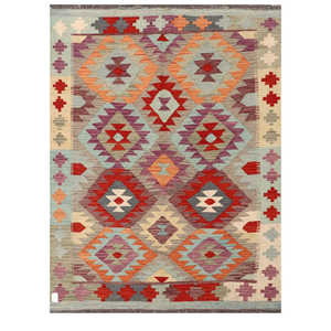 พรมกิลิมไมมาณา อัฟกานิสถาน ขนาด 200 x 150 ซม. พรมและชุดพรมแบบดั้งเดิมของชาวอัฟกัน - Product Image 1