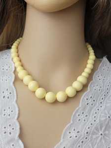Luxury Vintage Women's Beaded <b>Resin</b> Necklace with Genuine Quality for Party and Wedding Gifts - Product Image 1