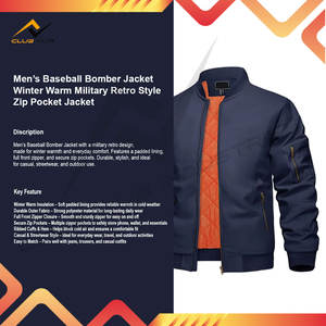 Men Baseball Bomber Jacket Spring Warm Formal <b>Camouflage</b> Horse Fur Zip Pocket Jacket - Product Image 4