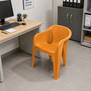 Modern Modular Plastic Manual for Ball <b>Chair</b> with Antique Design Cross Back for Living Room Dining & Apartment <b>Outdoor</b> Use - Product Image 4