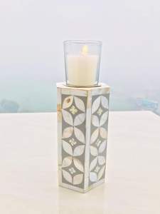 Handmade Hexagon Mother Pearl Modern Art Antique Eco-Friendly Aromatic Candle Holder Home Decoration Specials for Ramadan Best - Product Image 4