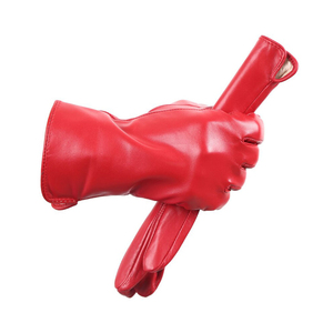 Guantes de moda para exteriores de cuero puro con logotipo y tamaño personalizado, ropa de invierno transpirable para mantener el calor para mujer - Product Image 1