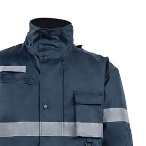 100% Polyester Hi Vis Rain Wear Waterproof Rain <b>Overall</b> High Visibility Jackets Reflective Safety Working Jacket for man - Product Image 6