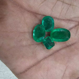 Pierres précieuses en vrac de qualité AAA, éclat excellent, forme émeraude parfaite, couleur verte, qualité naturelle de la Zambie, 20% de réduction et cadeau du Nouvel An - Product Image 6