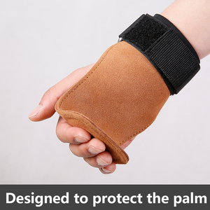 Empuñaduras de cuero personalizadas GAF Empuñaduras de gimnasia sin agujeros Diseño personalizado Pull Ups Palm Protection Hand Grip Unisex - Product Image 6