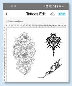 タトゥーポケットプリンター良いタトゥーテンプレート保存時間充電式ミニサイズポータブル一時的な肌 - Product Image 5