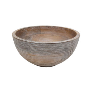 Bol à fruits en bois de forme ronde en vrac en gros fini naturel pour table maison et hôtels nourriture et collations bols de service faits à la main - Product Image 2