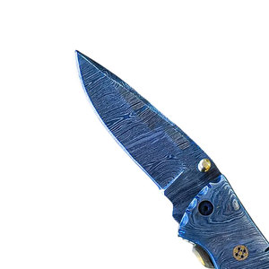 Navaja de bolsillo plegable artesanal de acero de Damasco de 67 capas, fábrica al por mayor para minoristas con soporte de personalización OEM - Product Image 5