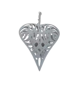 Corazones de diseño lujosos hechos a mano únicos para colgar adornos de árbol de Navidad de productos impresionantes - Product Image 6