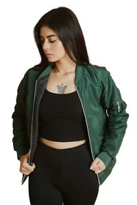 Chaqueta Bomber de Estilo Urbano para Mujer, Talla XL, Ligera y Larga, para Adultos, Chaquetas para Mujer, Fabricantes Profesionales - Product Image 3