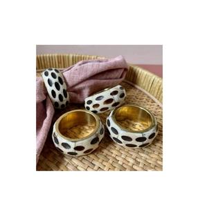 Accueil Cuisine et table Rond de serviette en incrustation d'os Prix de gros Porte-serviettes personnalisé de haute qualité Porte-serviettes de forme ronde - Product Image 6