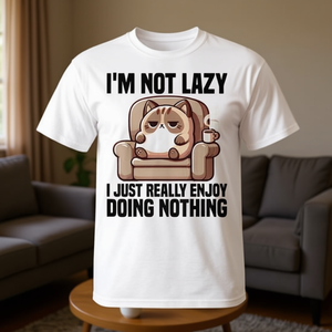 Camiseta divertida con gráfico de gato para mujer, manga corta, cuello redondo, impresión digital, ropa informal para mujer adulta - Product Image 3