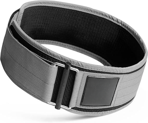 Ceinture d'haltérophilie en nylon avec logo personnalisé, ceinture d'haltérophilie à verrouillage rapide pour entraînement physique, ceinture d'haltérophilie pour femmes - Product Image 1
