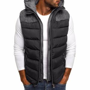 Vente en gros OEM Fashion Streetwear Gilet bouffant en duvet imperméable et durable pour hommes avec capuche à prix raisonnable - Product Image 6