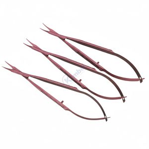 Microfórceps Oftálmicos de Titanio Rojo Delgados, Mango Suave, Punta Fina de Alta Precisión, Diseñados para Cirugía Ocular y Tareas Microquirúrgicas - Product Image 6