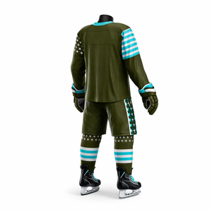 Nuevo Uniforme de Hockey sobre Hielo Personalizado Unisex, Ecológico, Resistente al Viento, 100% Poliéster, Diseño Único, Ropa Deportiva Superior - Product Image 6