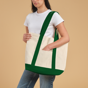 Pochette Day Tripper verte avec doublure en toile brossée, accessoire haut de gamme - Product Image 2