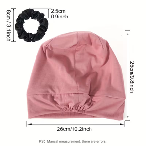 High Quality Elastic Cotton Spandex Custom Adjustable Satin Lined Ladies Scrunchies Eco-friendly Bangladesh Manufactured - Product Image 3
