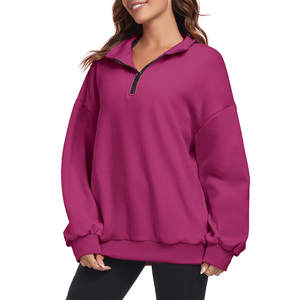 Custom Printing Pullover Streetwear Embroidery Logo Crewneck <b>Sweatshirt</b> Cropped <b>Yoga</b> Gym Workout Sweat Shirt for Women Knitted - Product Image 3