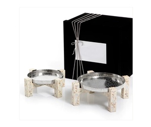 ที่วางเค้กโลหะหรูหราสำหรับการแสดงขนมหวานบนโต๊ะถาดเสิร์ฟคัพเค้กจานใส่ขนมสำหรับงานเลี้ยงและงานแต่งงาน - Product Image 2