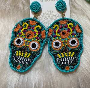 Pendientes de aro con pájaro bordado a mano, pendientes personalizados con múltiples cuentas, joyería festiva para mujer al mejor precio, pendientes con cuentas. - Product Image 6