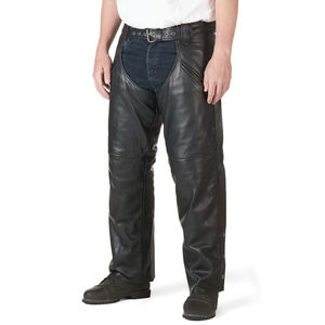 Chaps en cuir pour hommes, grande taille, aspect cuir lisse, imperméables et coupe-vent, pour un usage quotidien décontracté - Product Image 1