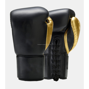 Guantes de Boxeo Personalizados OEM de Cuero Premium Transpirables y Resistentes al Viento para Sparring y Entrenamiento - Product Image 1