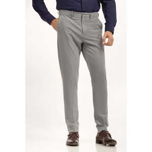 Pantalon de costume coupe slim à motif droit MN-TR-FM23-038 en tissu peigné - Product Image 4