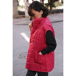 เสื้อกั๊ก & เสื้อกั๊กสีบานเย็นสำหรับผู้หญิงลายชอล์กสไตล์นอร์ดิก - Product Image 3